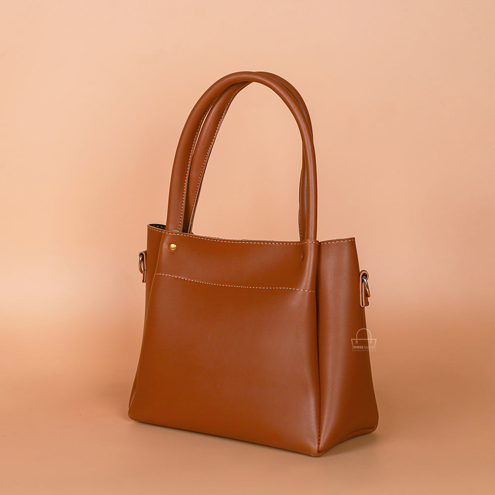 Cocoa 3-Pcs Brown Handbag