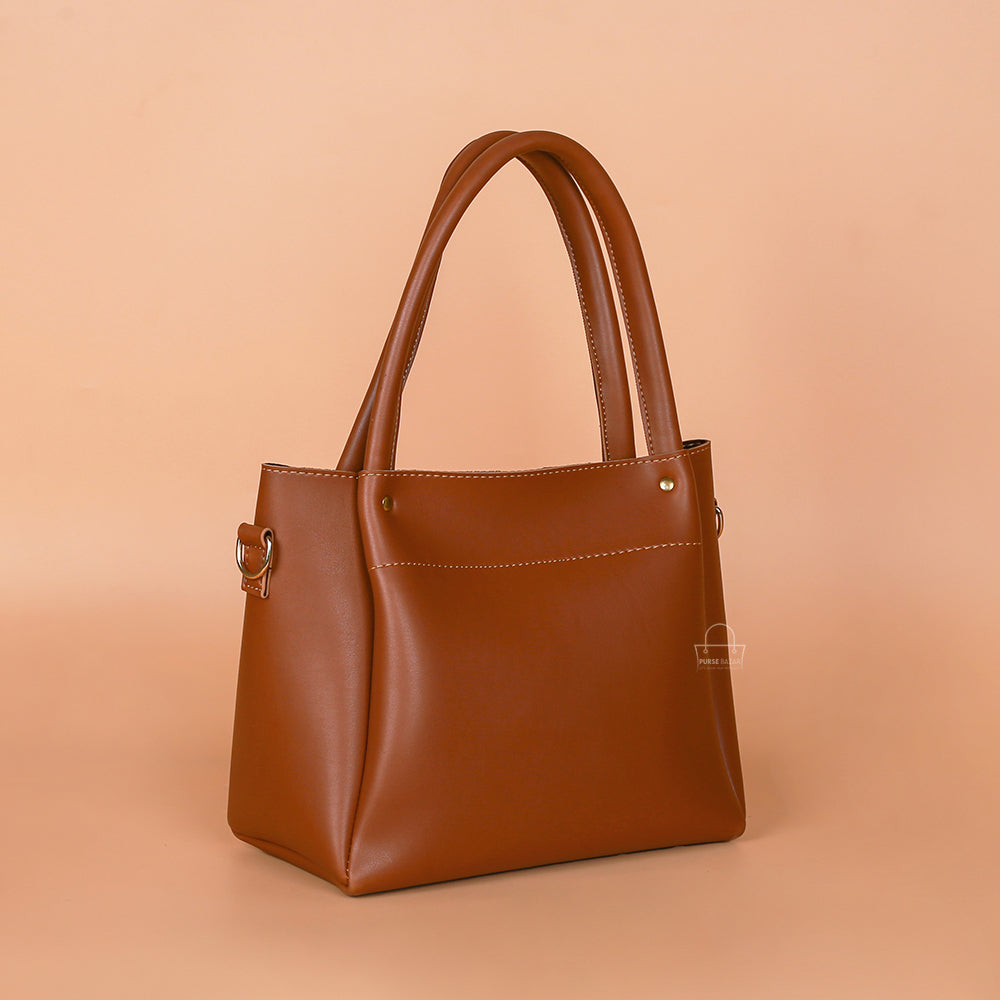 Cocoa 3-Pcs Brown Handbag